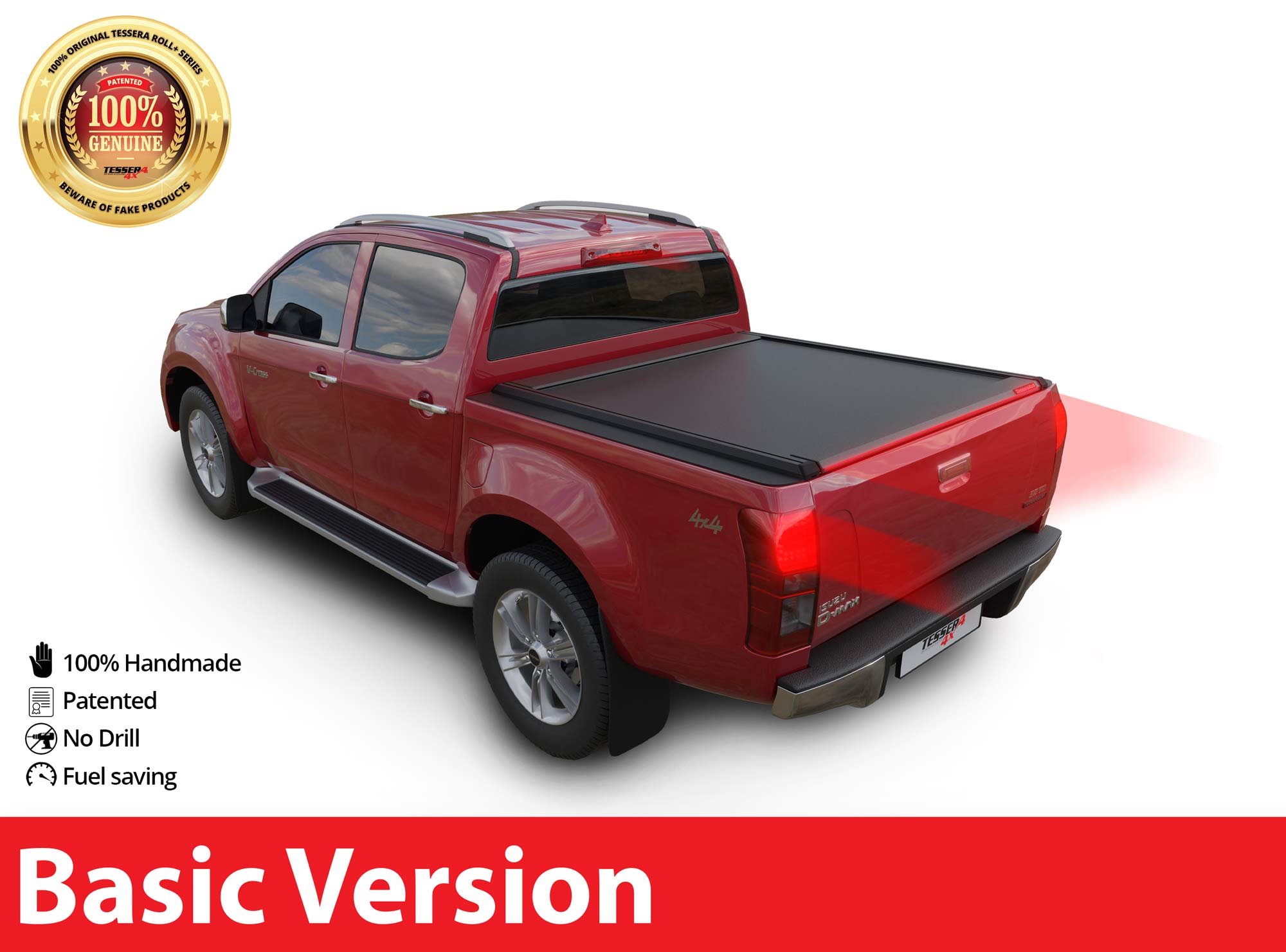 Tessera Roll+ Laderaumabdeckung Rollverdeck "Basic" für Isuzu D-Max 2012-2020 DC (Double cab)