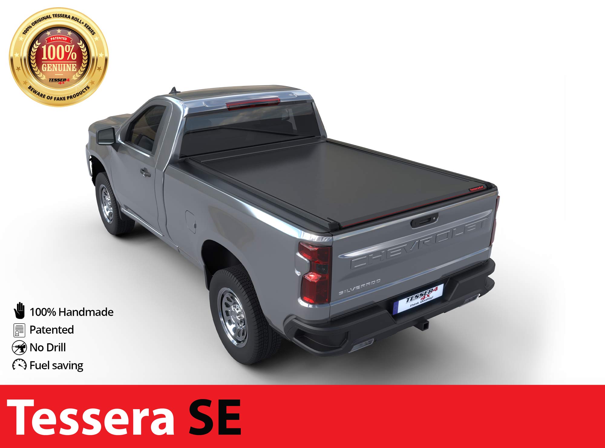 Laderaumabdeckung Tessera SE für Chevrolet Silverado 2019+ standard bed TESS 1528 SE black matt