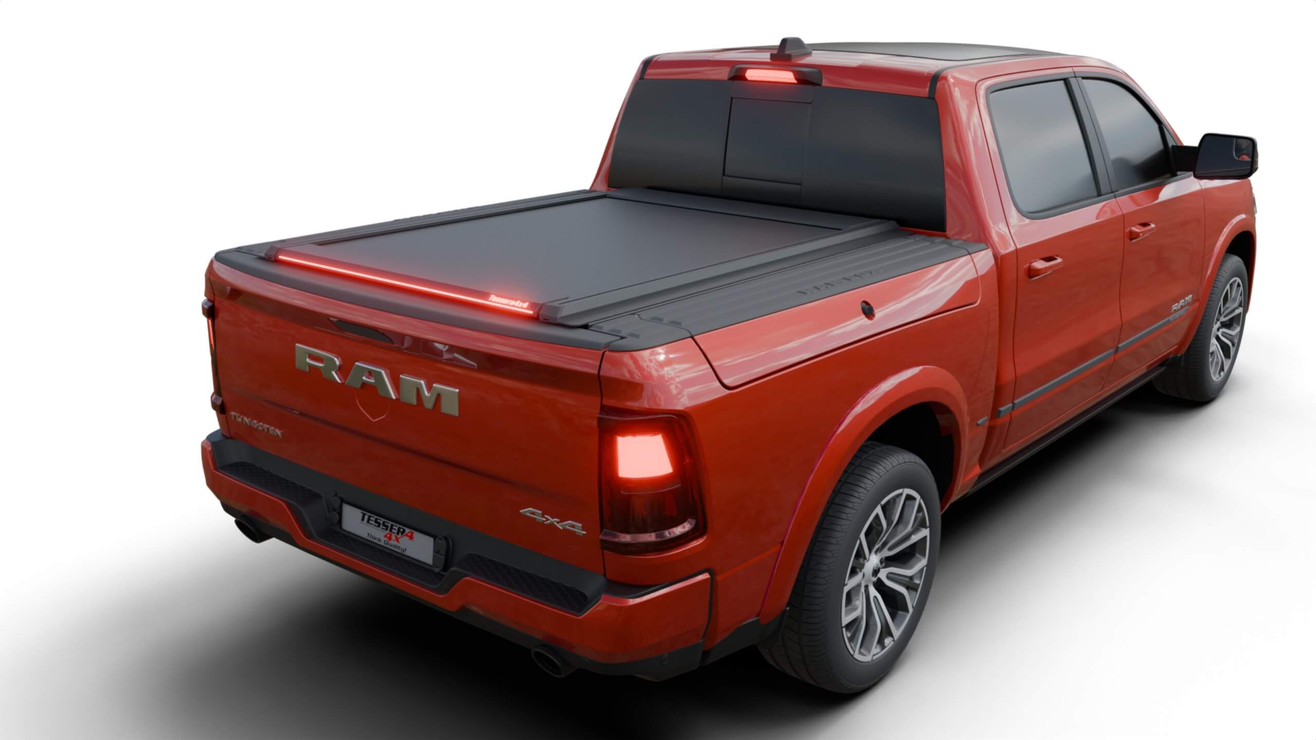 essera Roll+ Laderaumabdeckung Rollverdeck manuell "Basic" für Dodge RAM RamBox 2019+ Short Bed 5.7' feet (1500, 1500 TRX & 1500 CLASSIC) D/C TESS 14240 ROLL black matt
