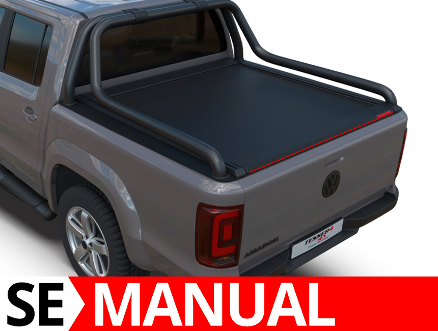 Laderaumabdeckung Tessera SE für Volkswagen Canyon 2010-2022 D/C Double Cab TESS 1501 ROLL black matt 33110CANYON1501B