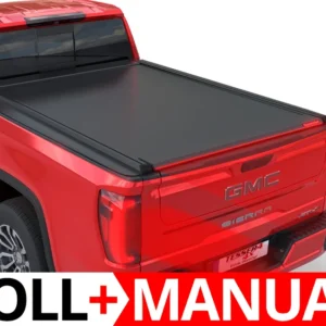 Tessera Roll+ Laderaumabdeckung Rollverdeck "Basic" manuell für GMC Sierra 1500 2014-2018 long bed 8´ feet TESS 1451 ROLL black matt