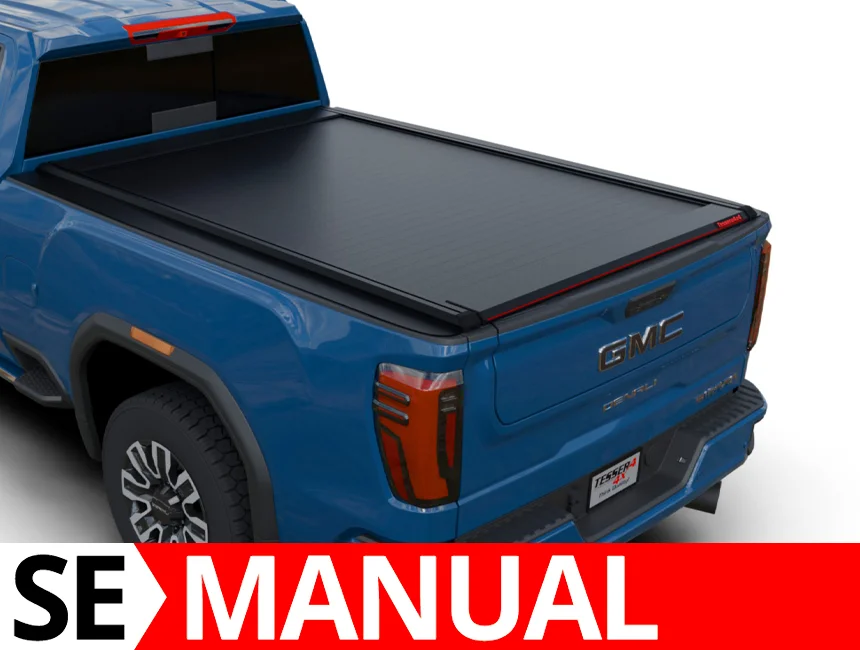 Laderaumabdeckung Rollverdeck Tessera SE manuell für GMC Sierra 2500 / 3500 HD 2015-2019 standard bed 6.6' feet TESS 1547 SE black matt